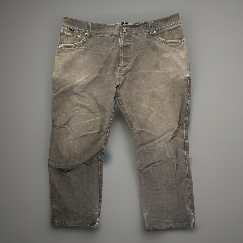 Distressed Hiking Pants Outdoor Workwear Kuhl 42x30 Vintage Patina Canvas